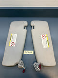 00–03 BMW E46 330ci Right & Left Light Sun Visor Mirror Leather Set OEM