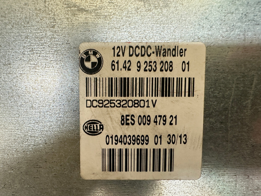 BMW 06-16 E81 E90 E84 1 3 SERIES X1 DC VOLTAGE CONVERTER CONTROL MODULE 9253208