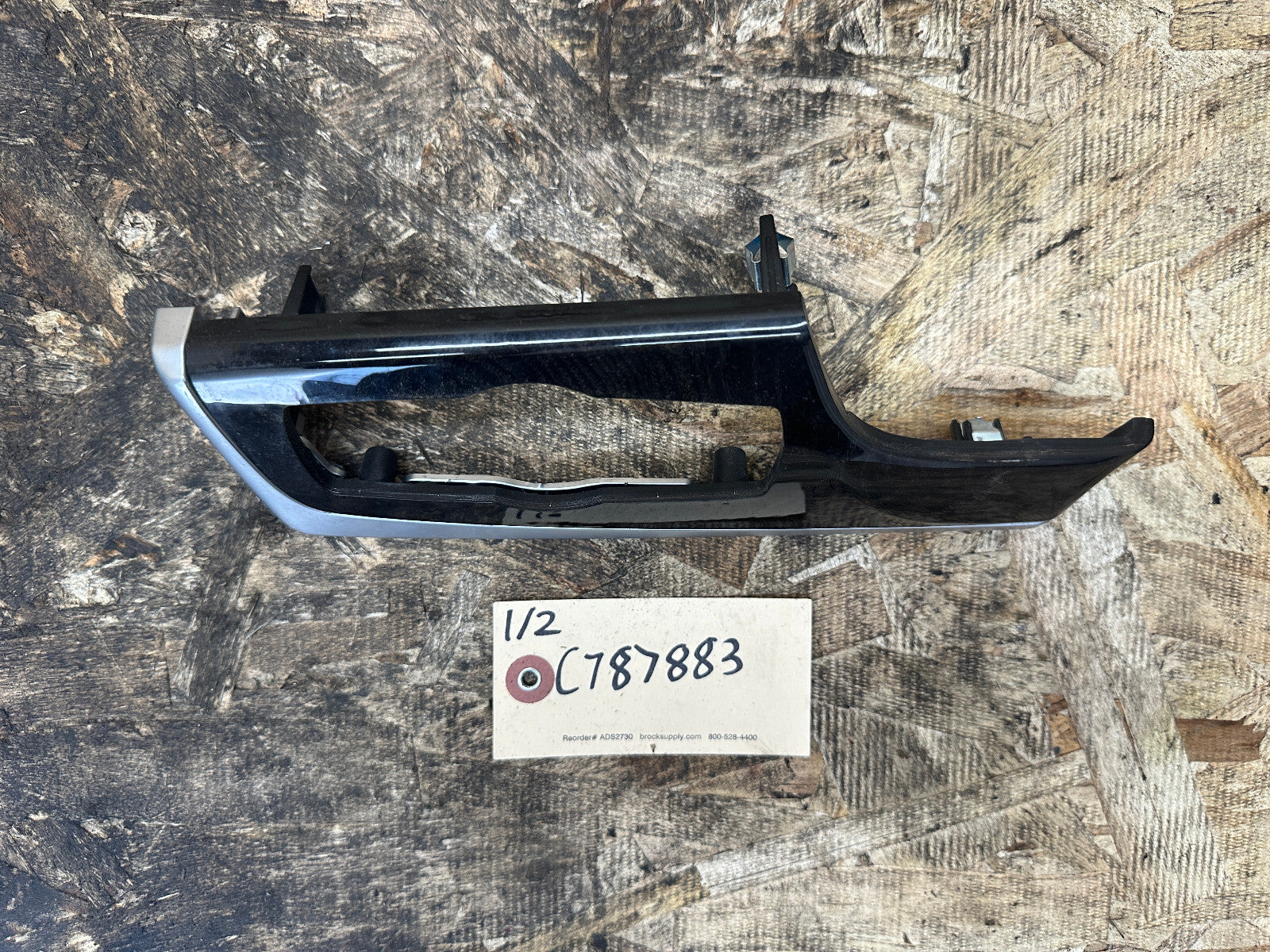 BMW 09-17 F10 5 SERIES HEADLIGHT CONTROL SWITCH TRIM PANEL ASH WOOD OEM 9192935