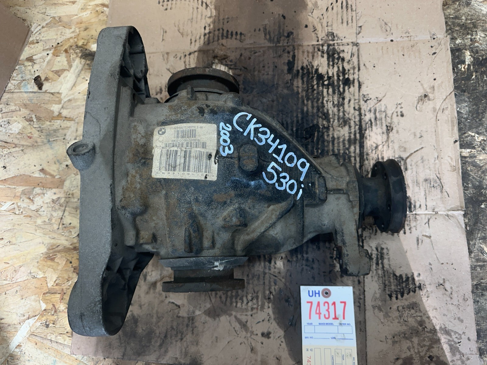 BMW E39 5 530 SERIES REAR DIFFERENTIAL FINAL 3.46 DRIVE OEM 33107529494/01428492