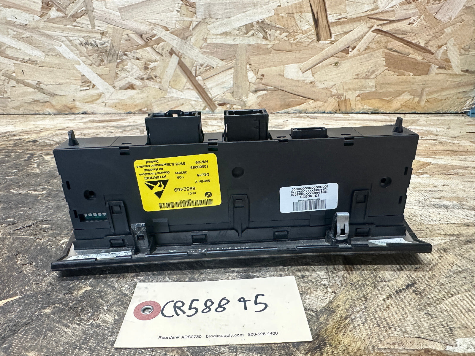 BMW 01-09 5 SERIES CENTER DTC TRACTION CONTROL SWITCH POPLAR WOOD COVER 6952469