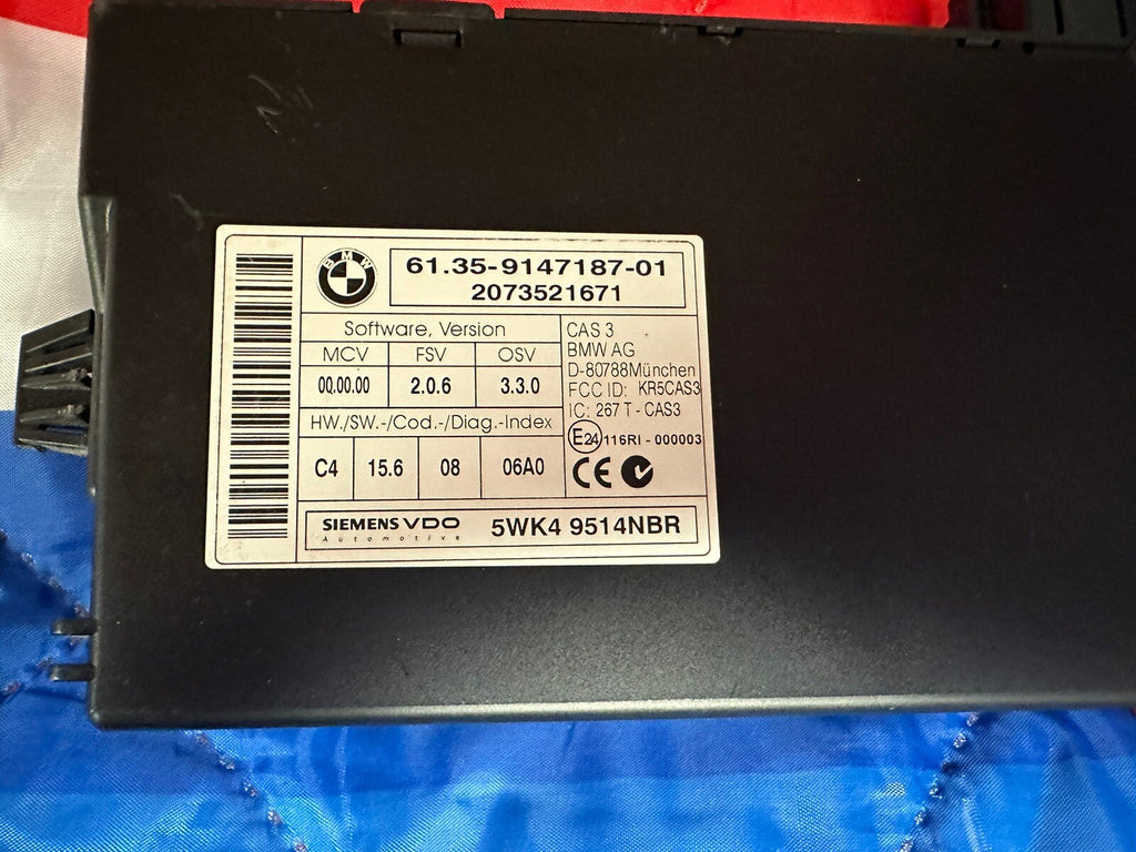 BMW E88 E90 E92 135 335 535 N54 DME ECU Engine Computer CAS3 Module Key Set OEM