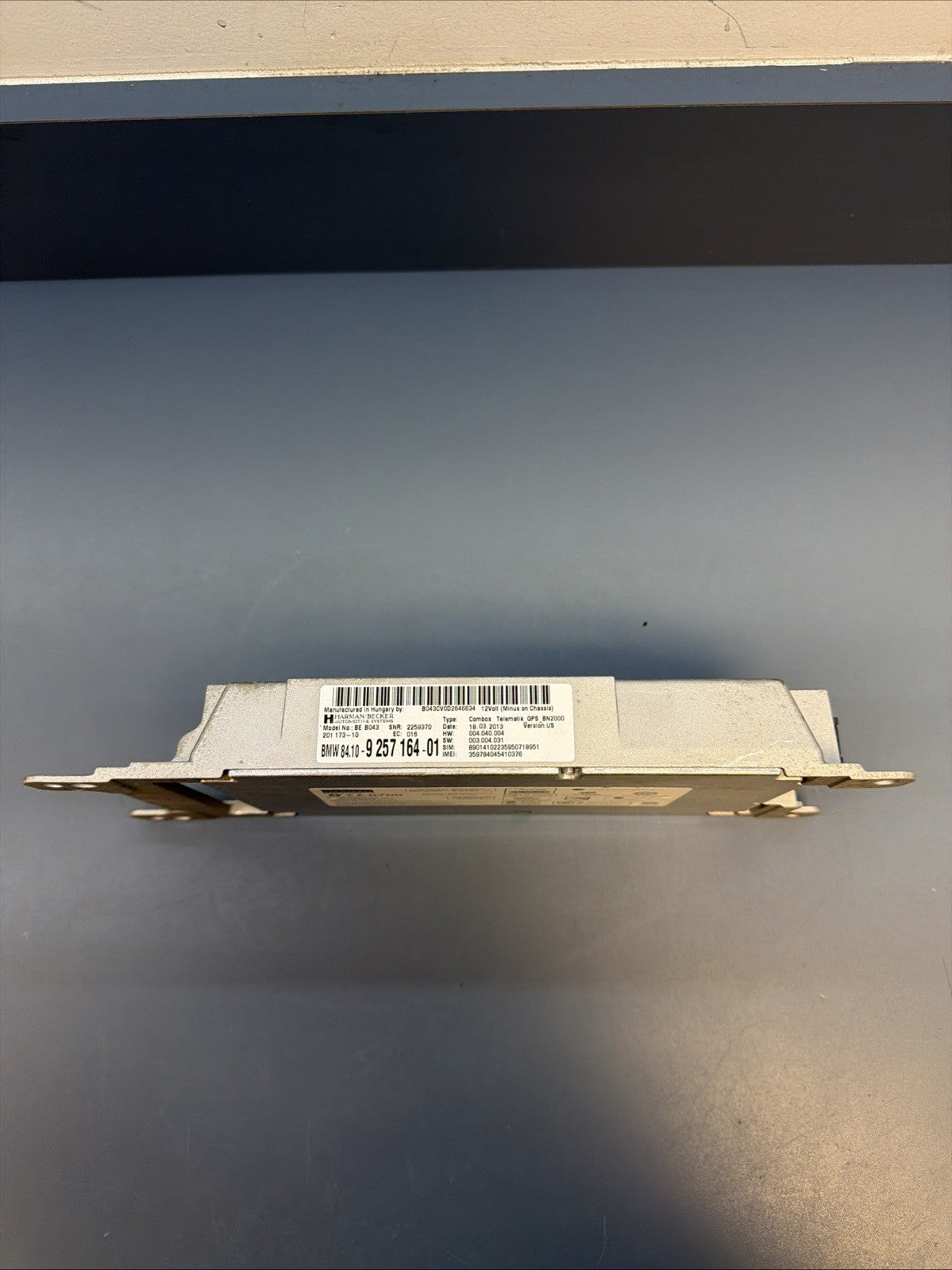 BMW 2010-2016 1/3 SERIES X1 X5 X6 Z4 GPS TELEMATICS CONTROL MODULE TCU 9257164