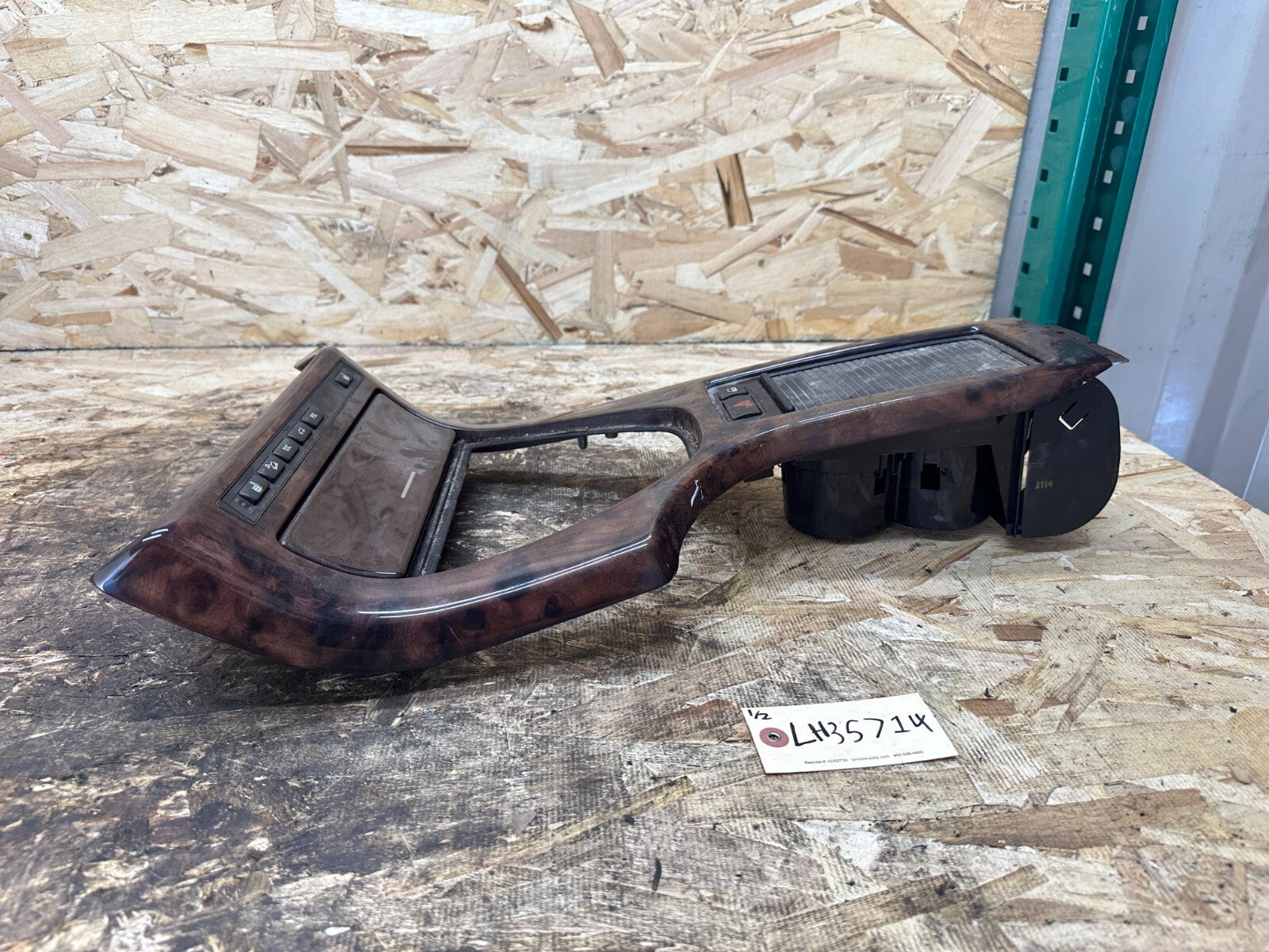 BMW 1999-2006 E53 X5 WOOD CENTER CONSOLE SHIFTER BEZEL TRIM OEM 9408021