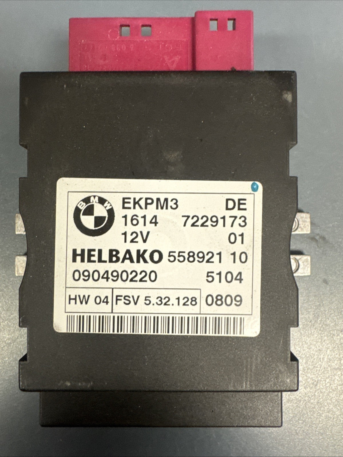 07-13 BMW E82 E88 E90 E92 E93 E60 E63 E64 E70 328 335 FUEL PUMP CONTROL 7229173