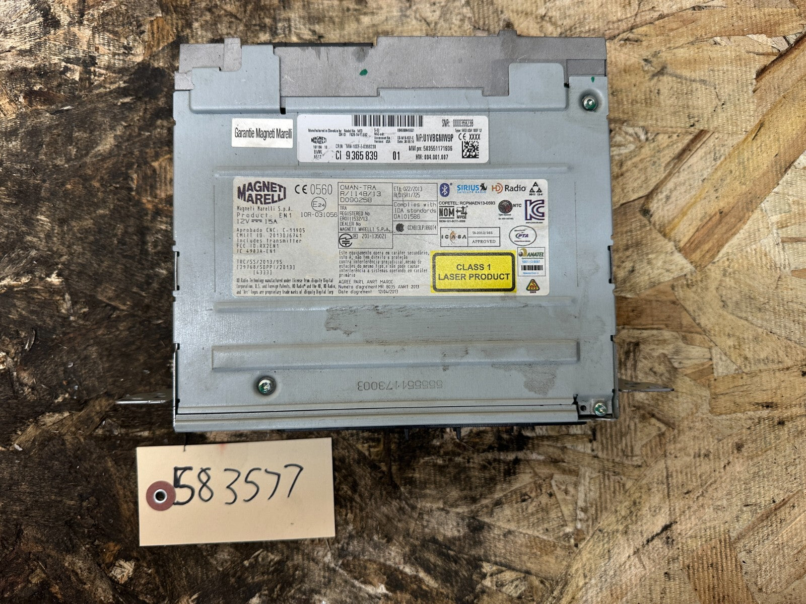 BMW F22 F30 F33 2/3/4 SERIES AUDIO RADIO SAT CD PLAYER ENTRY UNIT OEM 9365839