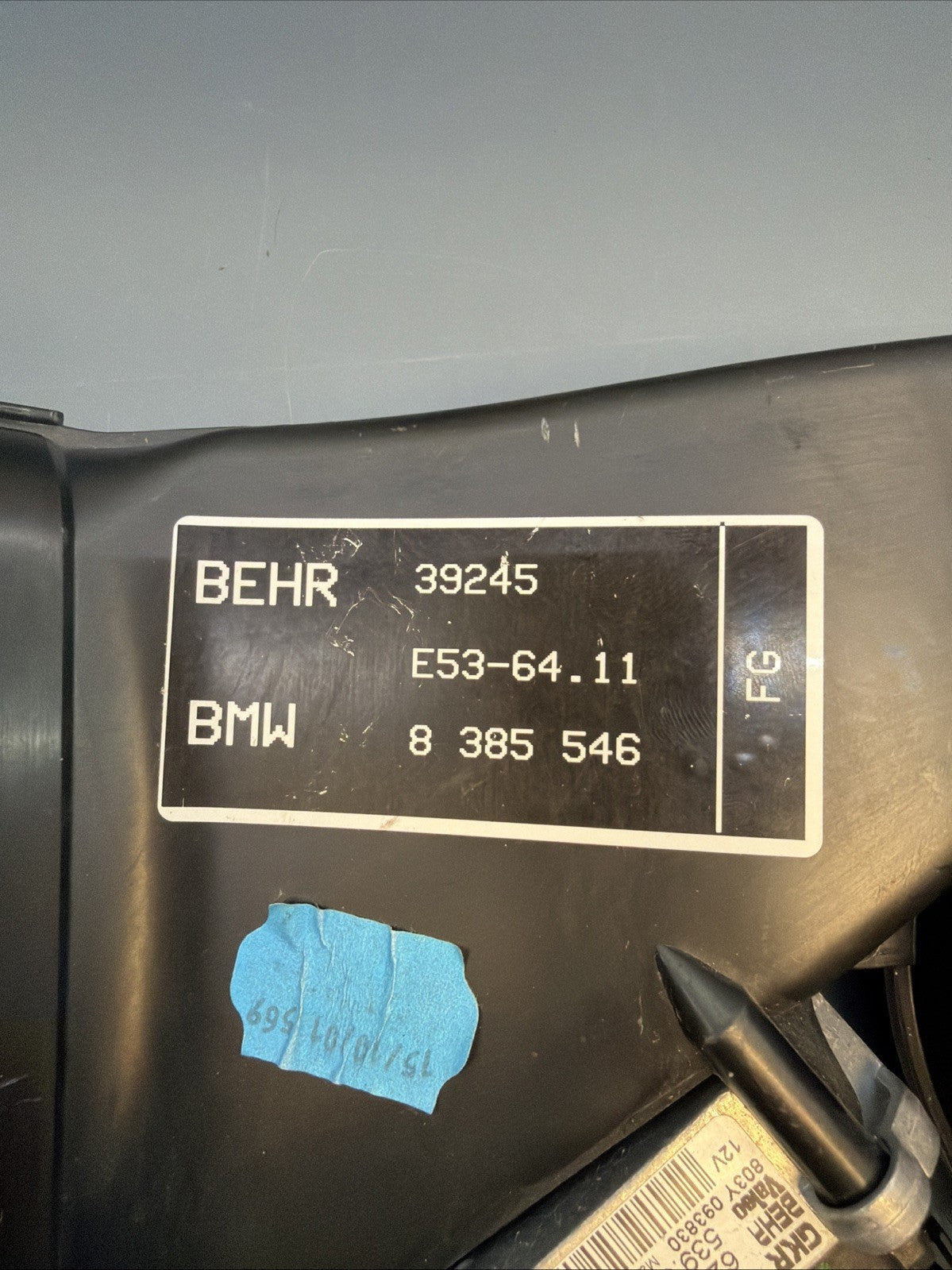 00-06 BMW E53 X5 REAR HVAC A/C HEATER BLOWER FAN MOTOR 8385546 OEM