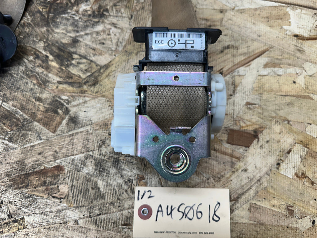 BMW 2005-2012 E90 BEIGE FRONT RIGHT PASSANGER SEAT BELT OEM