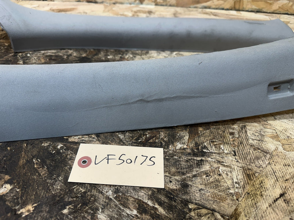 BMW 2006-2012 E90 GRAY DRIVER+PASSANGER SIDE A PILLAR TRIM COVER OEM 7058331+2