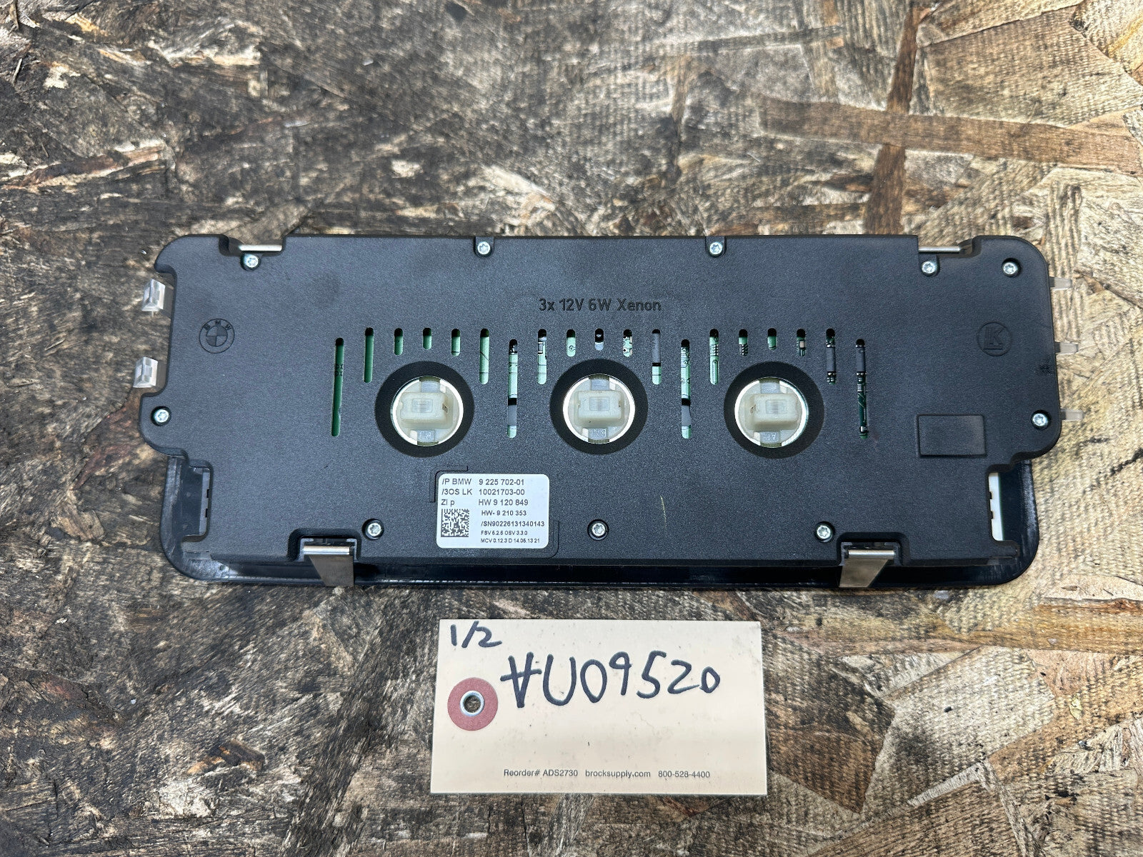 BMW 07-13 E88 1 SERIES FRONT OVERHEAD DOME LIGHT SWITCH CLUSTER OEM 9225702
