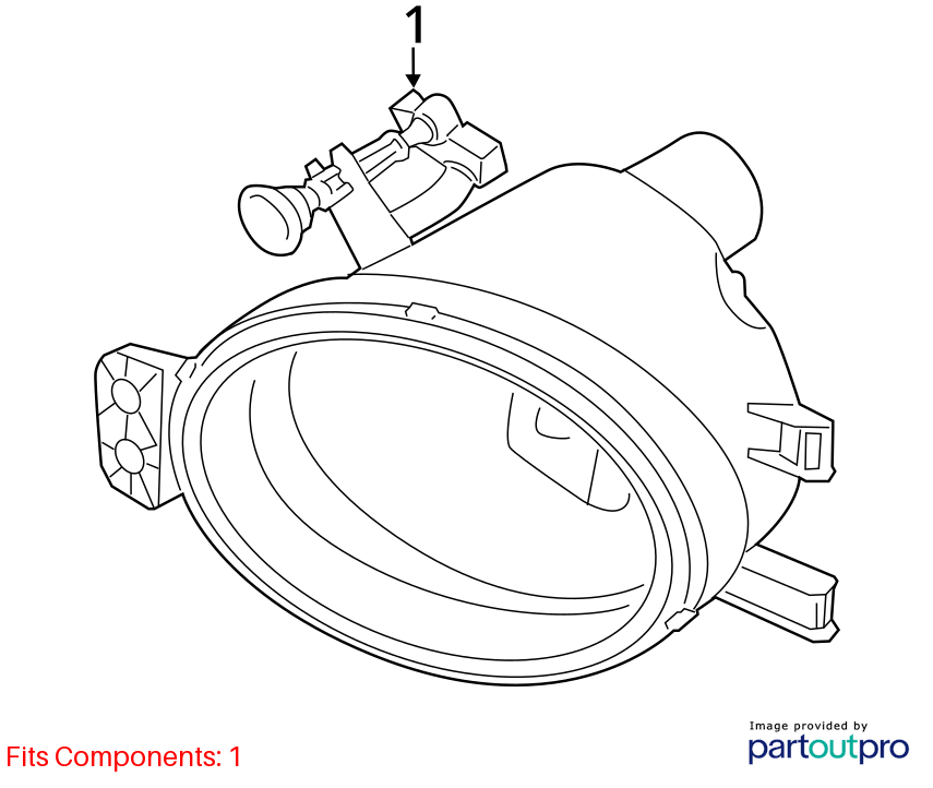 BMW Genuine Fog light LEFT Msport F22 F23, E92 E93, F07, F10 DRIVER 7839865