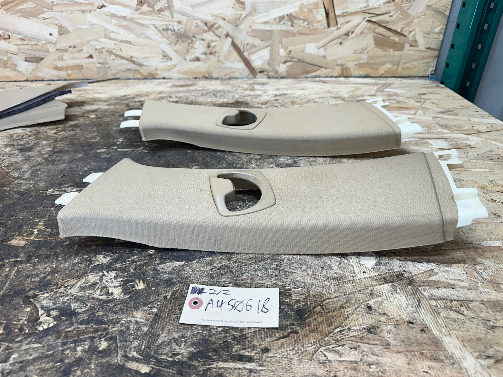 BMW 06-13 E90 3 SERIES BEIGE INTERIOR TRIM PIECE SET 12 PC 7058336+7058341+MORE
