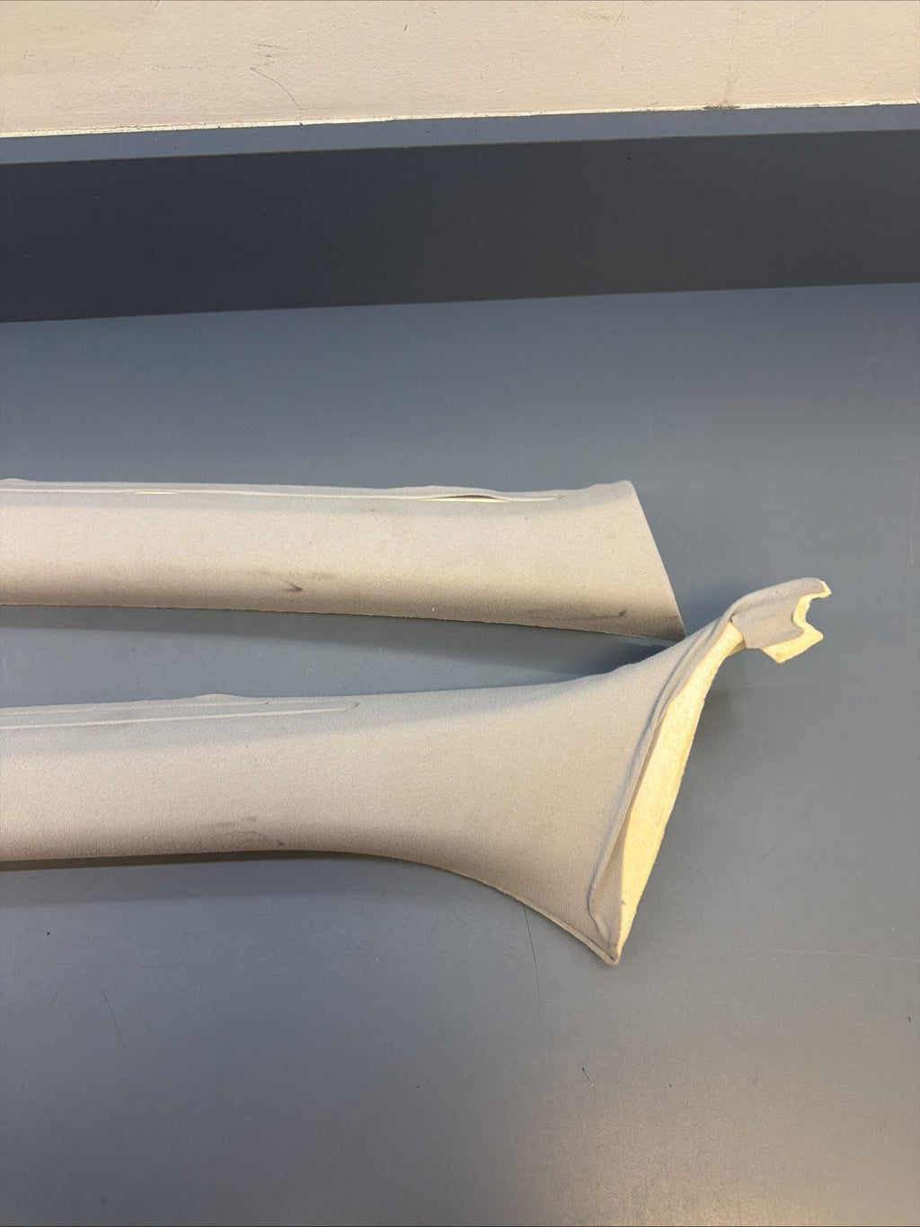 01-06 BMW E46 SEDAN Front Left & Right A Pillar Trim 8220240 8220239 Grey