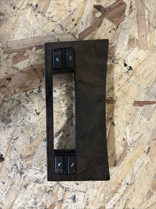 '08-10 BMW E60 550i 535i 528i Front Heated Seat DTC PDC Button Panel Wooden OEM