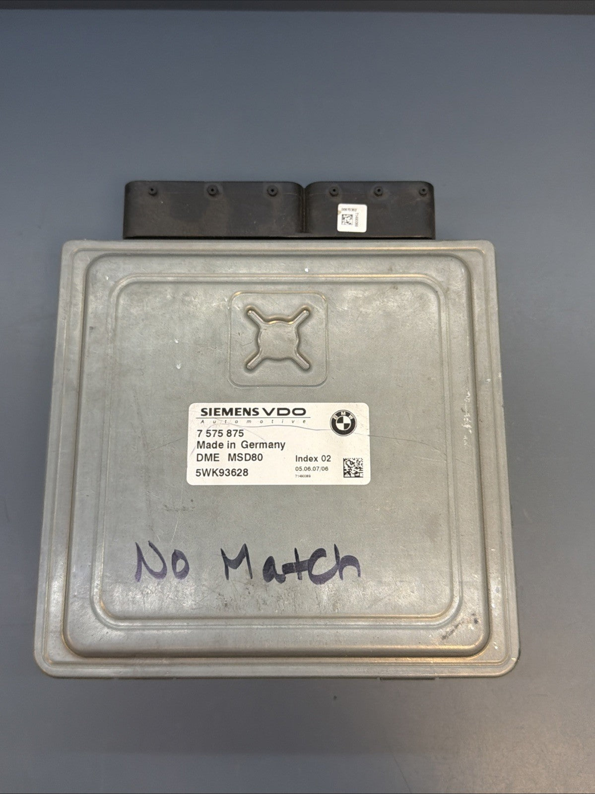 2007-2010 BMW N54 335i 535i Engine ECU ECM Computer Module 7575875 5WK93628