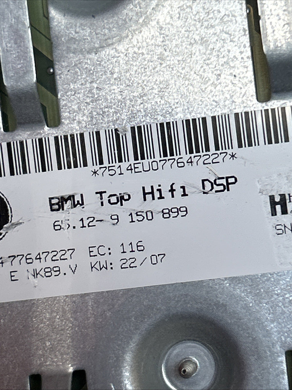 BMW 2006-2012 E90 E92 E60 E63 3/5 SERIES HARMEN BECKER TOP HiFi AMP OEM 9150899