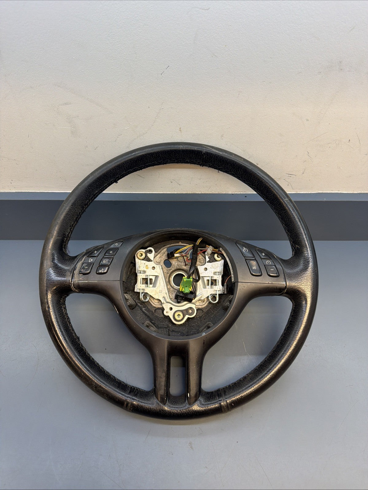 BMW 99-06 E46 3 SERIES BLACK LEATHER SPORT STEERING WHEEL OEM 101493/6760659