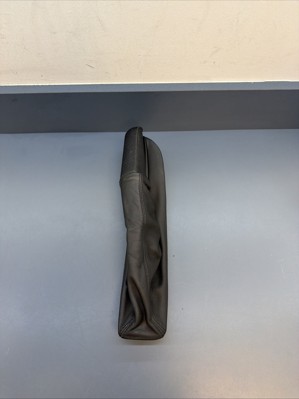 08-13 OEM BMW E88 E82 128 135 Boot Hand Brake Handle Perforated Leather Black