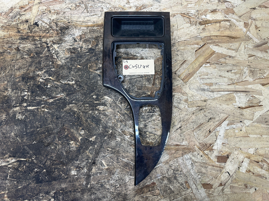 BMW 05-10 E60 5 SERIES WOOD CENTER CONSOLE SHIFTER BEZEL iDRIVE TRIM 9156126