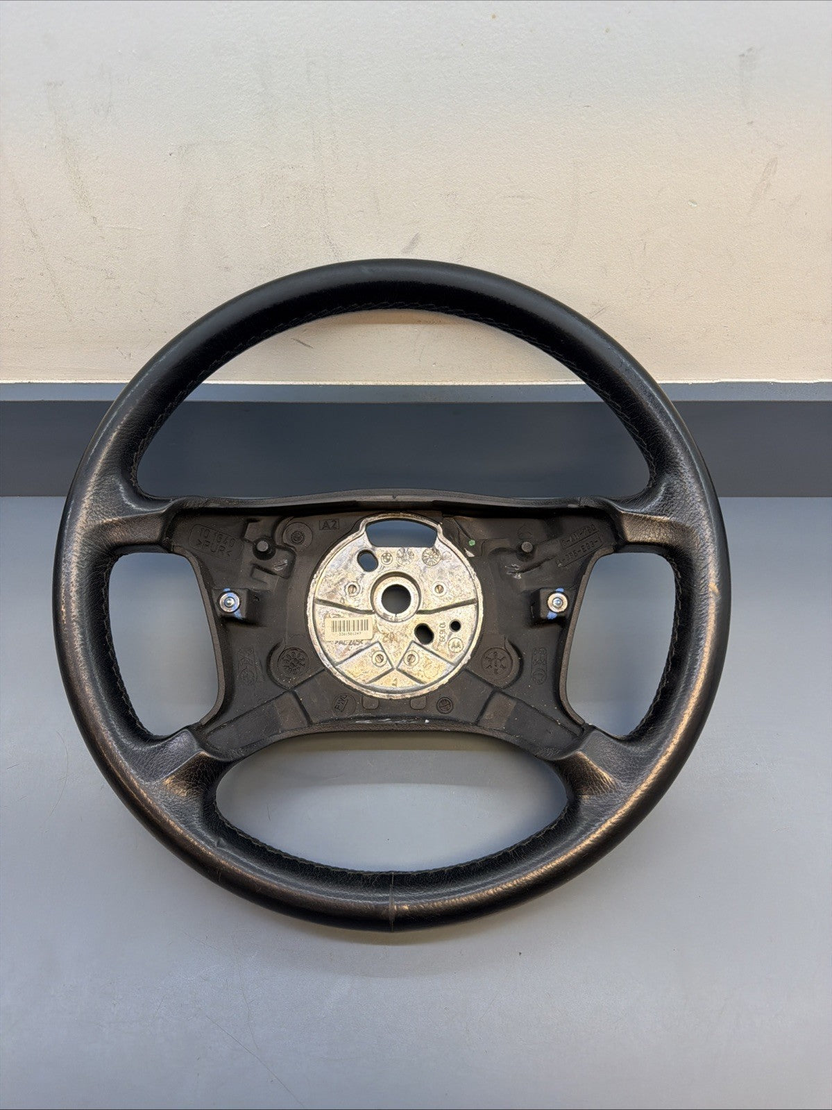 2004-2006 BMW X3 E83 4-Spoke Steering Wheel Black Leather OEM 3411790