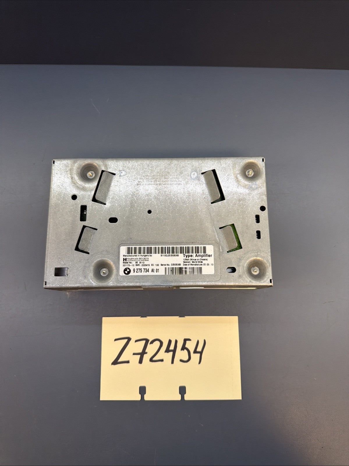 12-18 BMW 640i 650i Hi-Fi Audio Amplifier AMP Harman Becker 9275734 OEM