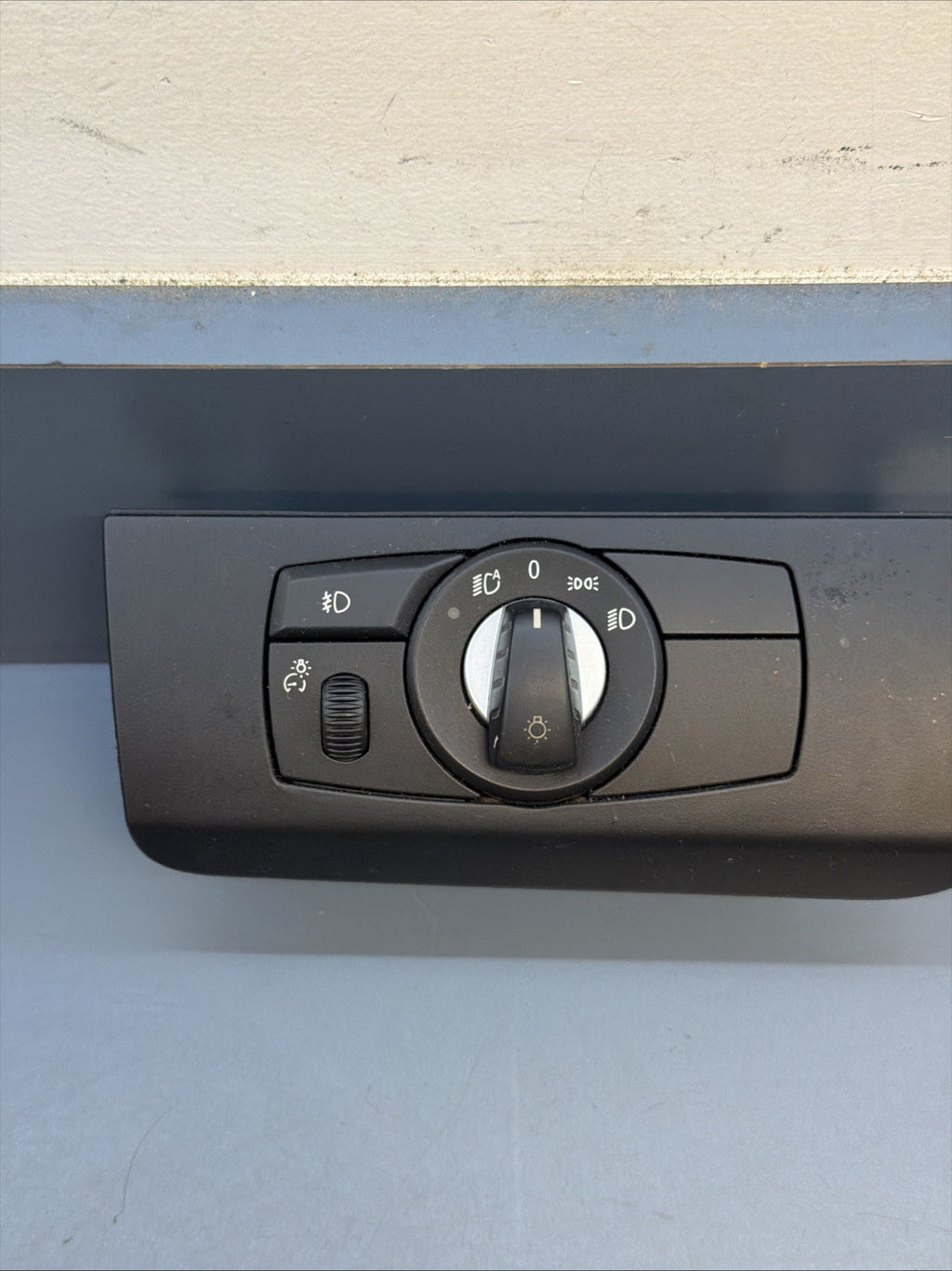 07-13 BMW E70 X5 E71 X6 HEADLIGHT FOG LIGHT CONTROL SWITCH BLACK OEM 9134728