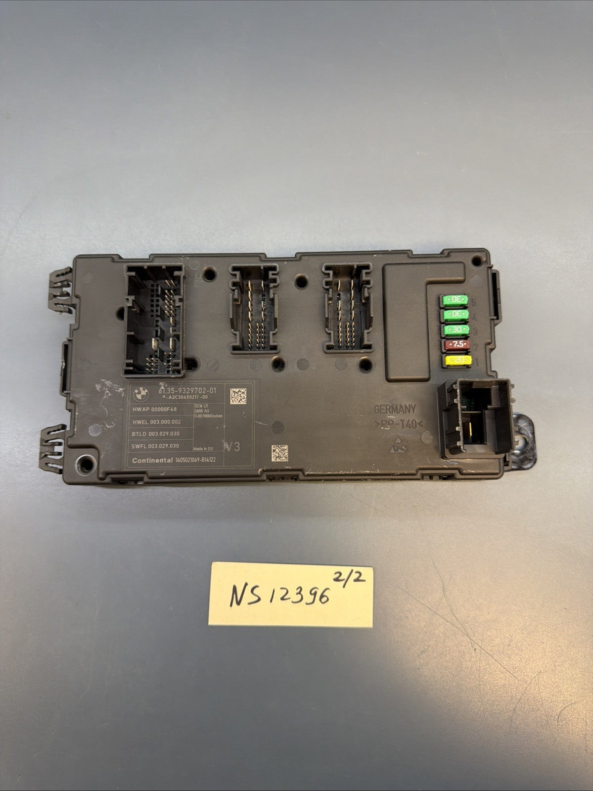 BMW F22 F30 F32 F36 F80 F82 F87 Rear Electronic Body Fuse Control Module 9329702
