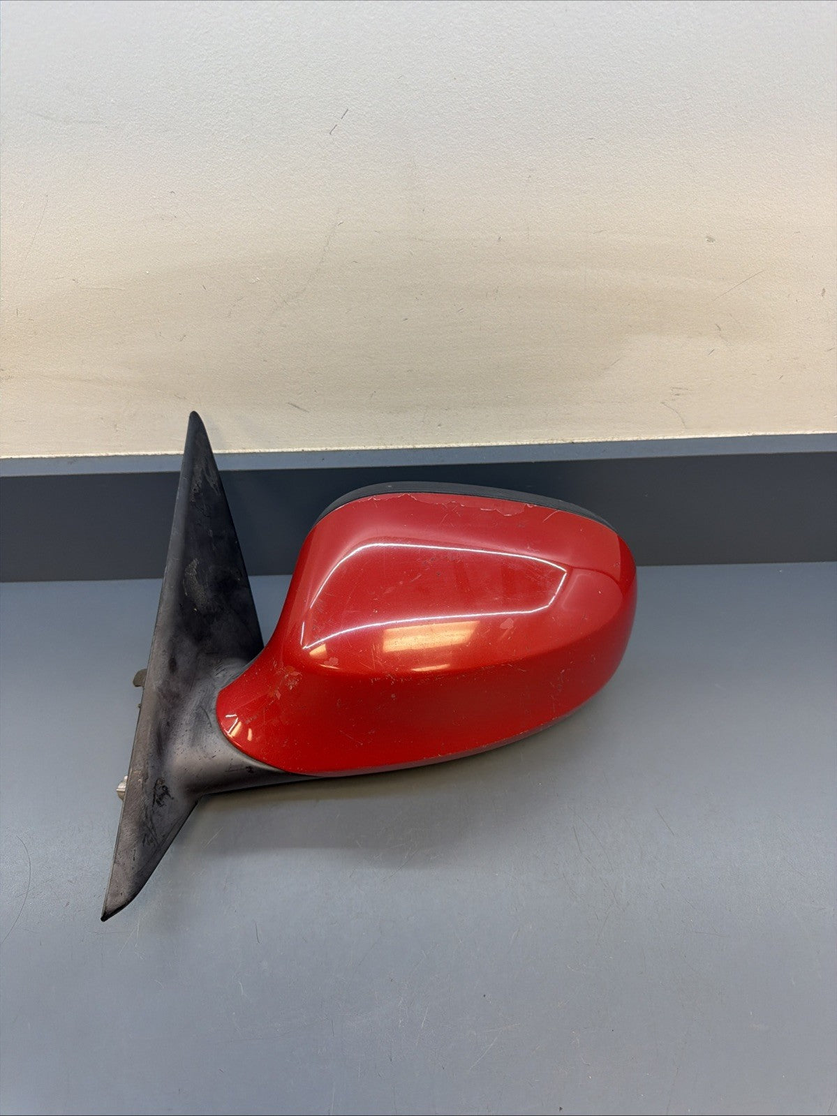 09-11 BMW E90 328i 335i Front Left Driver Side Mirror Assembly 7182695 OEM Red