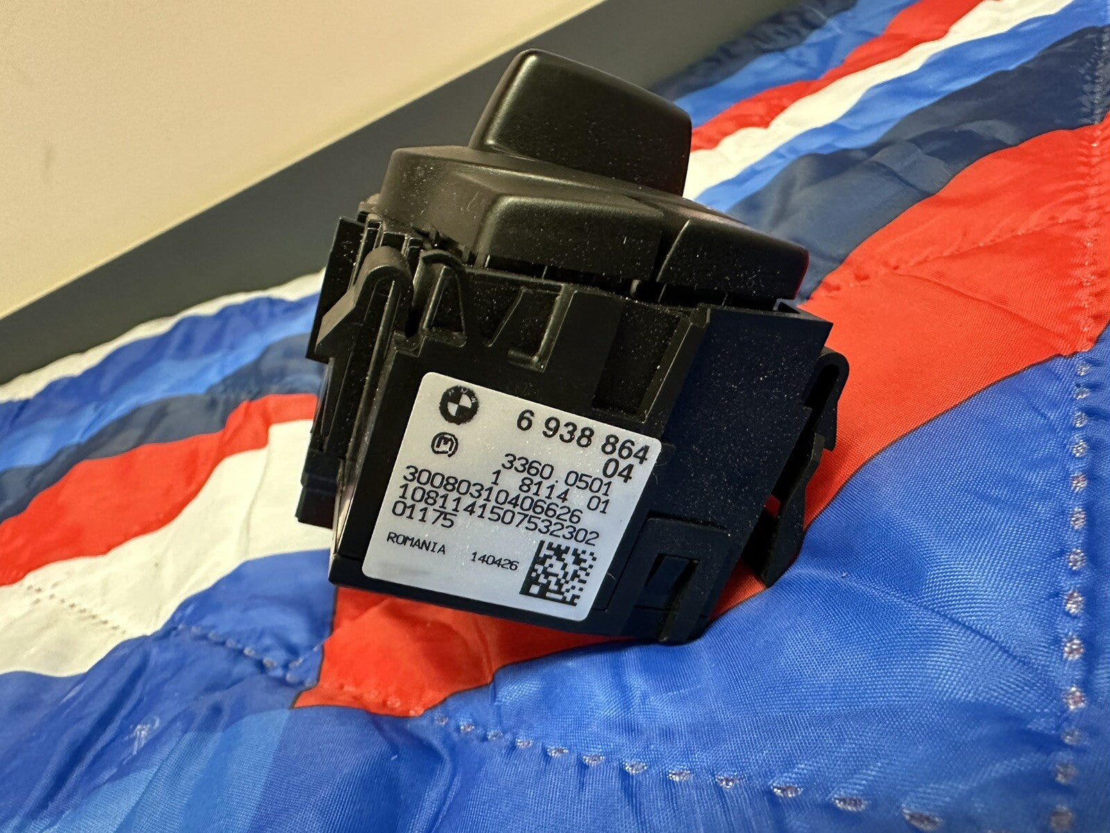 06-08 BMW 335i E90 E88 HEADLIGHT FOG LIGHT CONTROL SWITCH 6938864 OEM
