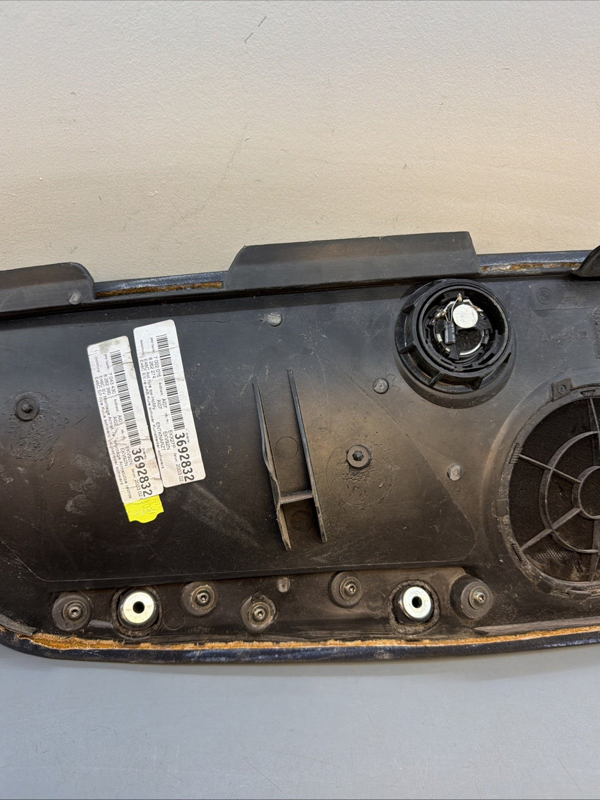 99-06 BMW E46 3 Series M3 Convertible Rear Right Door Panel Card BLACK 8219014