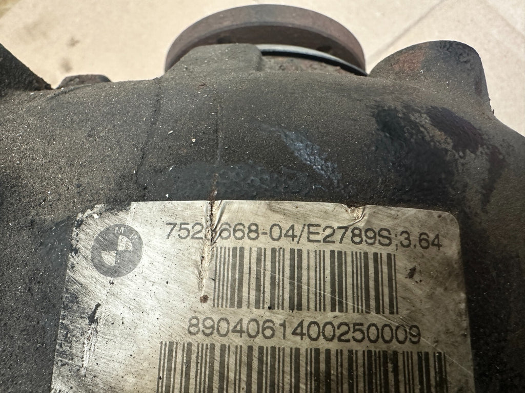 BMW E83 X3 3.0i REAR DIFFERENTIAL FINAL 3.64 DRIVE OEM 7523669/12148221