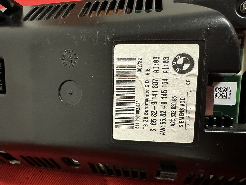 BMW E60 E63 E64 5 6 SERIES DISPLAY MONITOR SAT NAV SCREEN 6.5" OEM 9141807