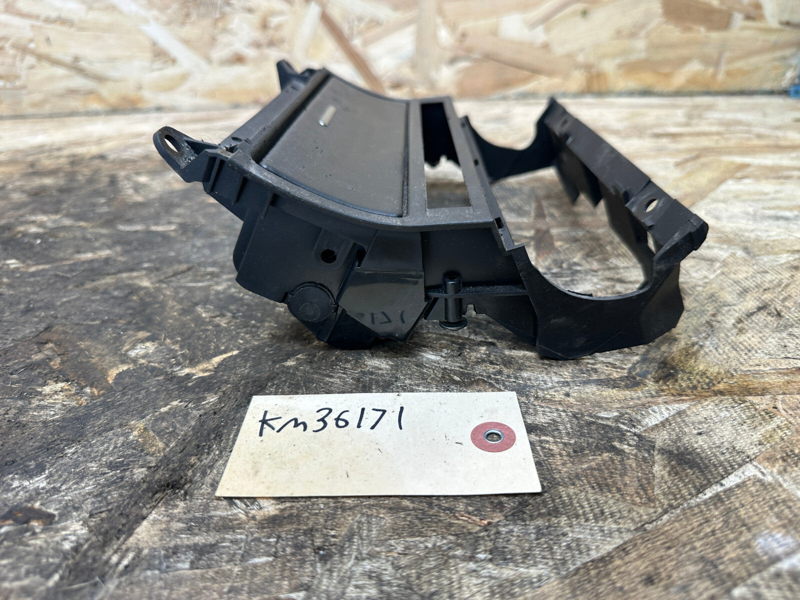 BMW 99-06 E46 3 SERIES BLACK CENTER STOREAGE TRIM+TRAY OEM 8268887+8268888