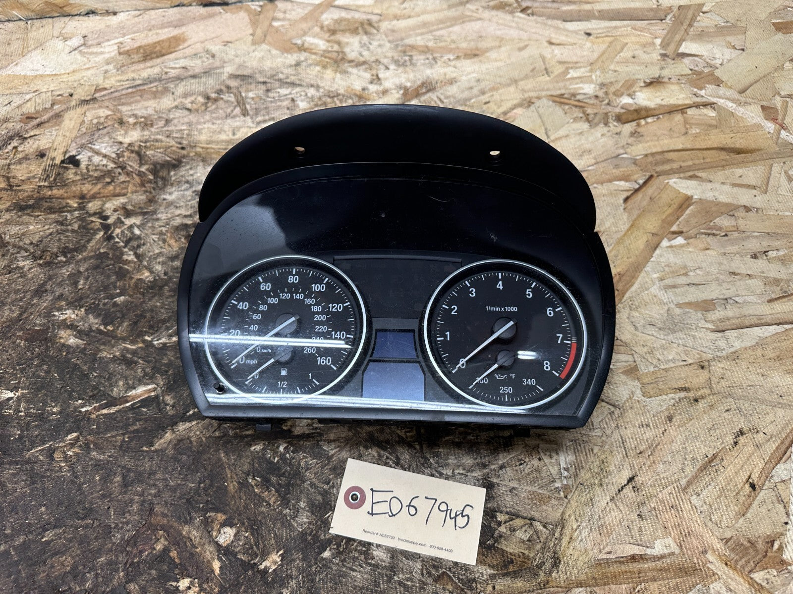BMW 2006-2013 E90 E92 E9X SPEEDOMETER GAUGE CLUSTER 195K MPH BLACK OEM 9193745