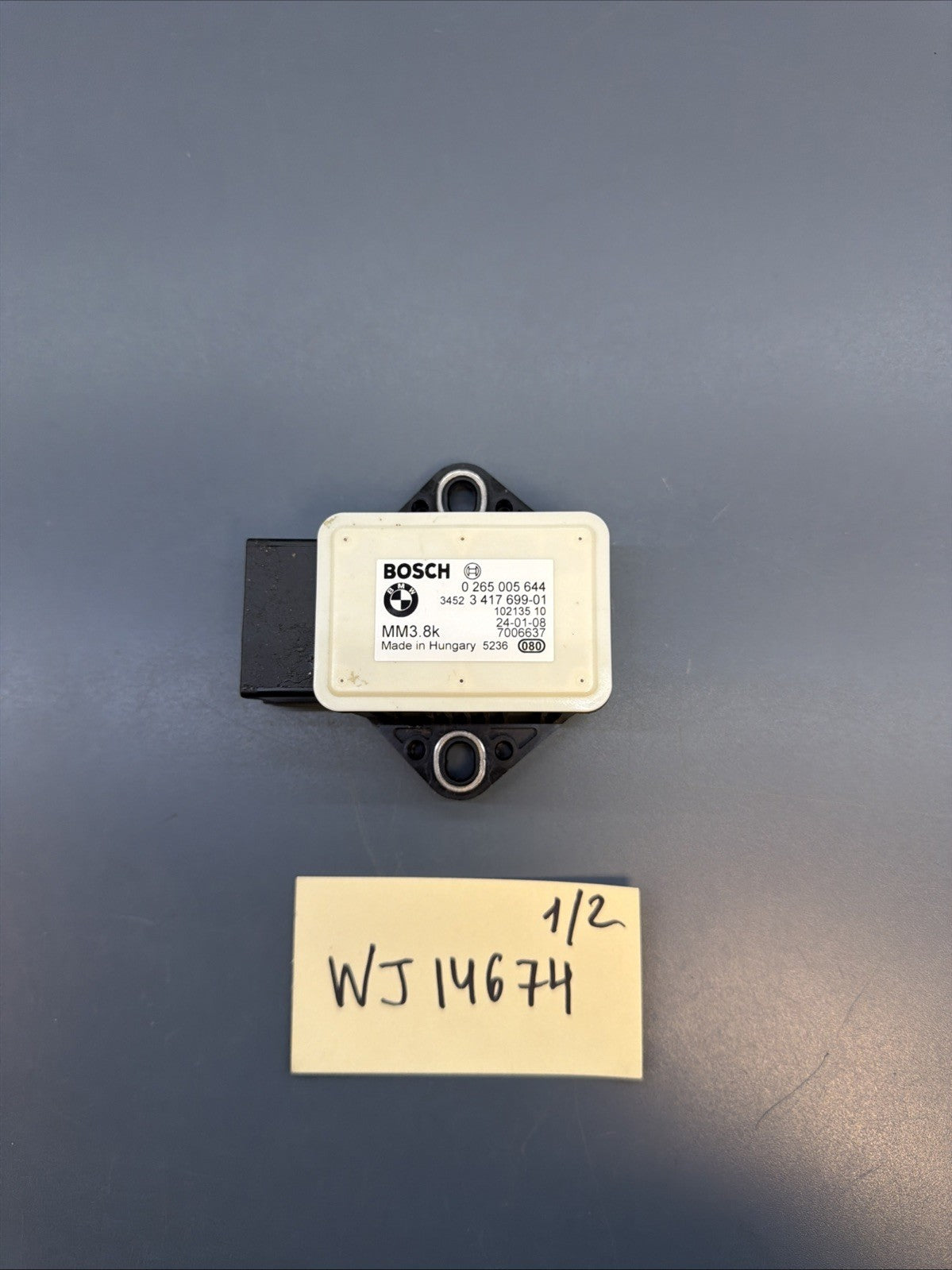 BMW 2003-2010 E83 ACCLERATION SPEED YAW RATE CONTROL SENSOR OEM 3417699