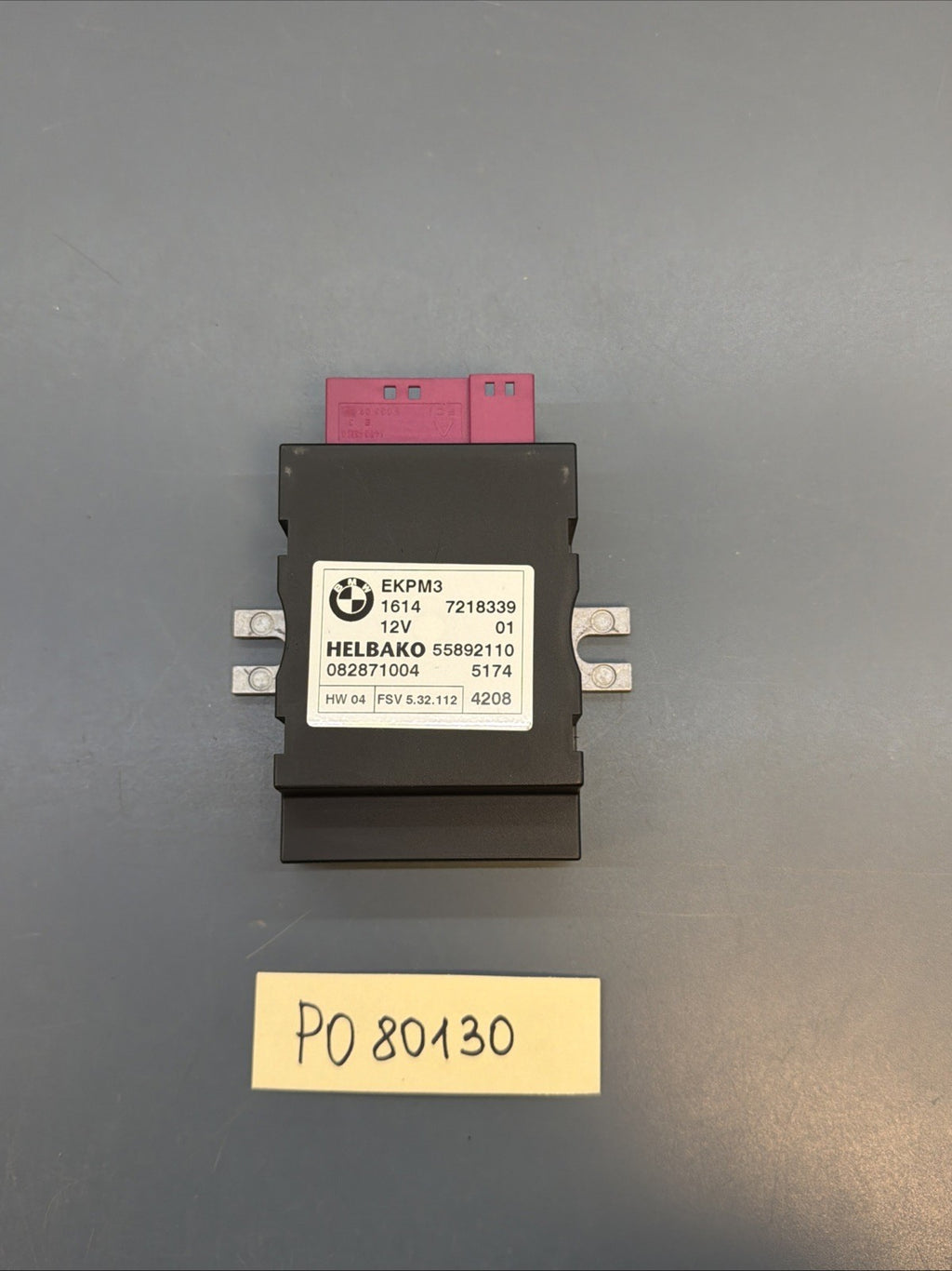 BMW 2006-2013 E90 E92 E9X FUEL PUMP CONTROL UNIT OEM 7218339