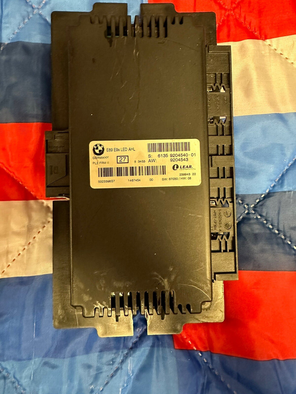09-11 BMW 323i 328i 335i FOOTWELL LIGHT CONTROL MODULE OEM 9204540 LED AHL PL2