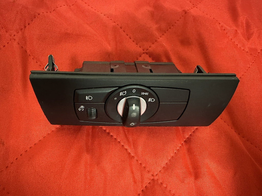 07-13 BMW E70 X5 E71 X6 HEADLIGHT FOG LIGHT CONTROL SWITCH BLACK OEM 9134728