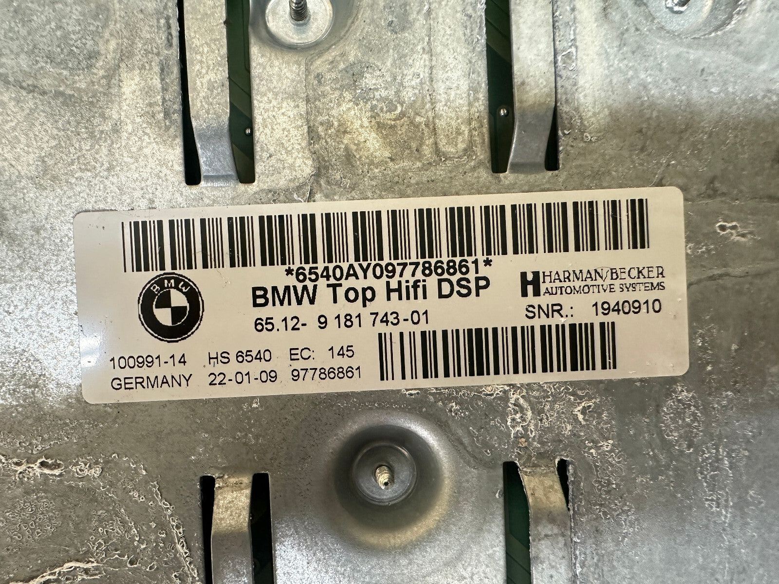 BMW 01-13 1 3 5 6 SERIES TOP HIFI AUDIO SYSTEM AMPLIFIER AMP OEM 9181743