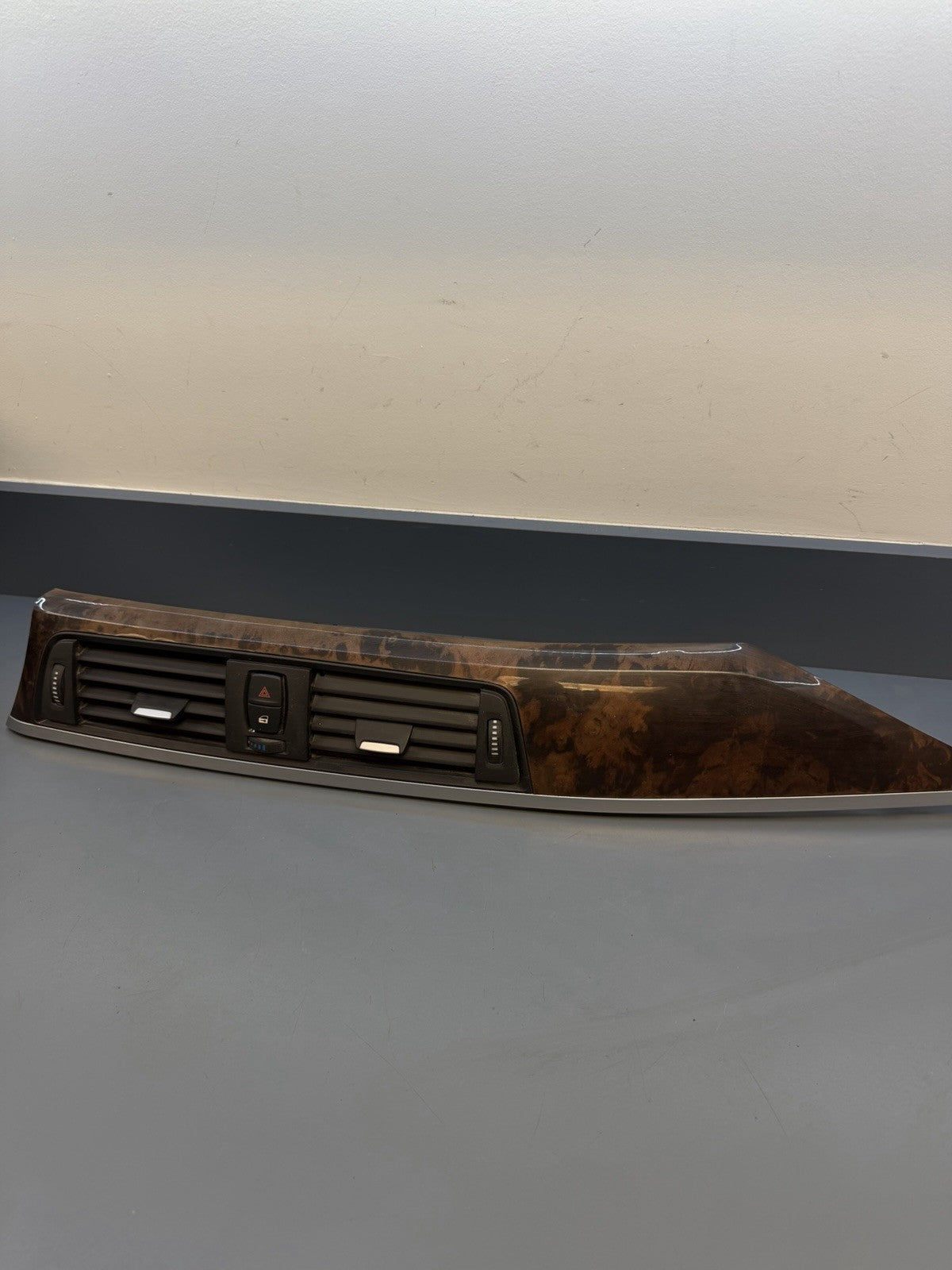 BMW 2011-2019 F30 F32 3 4 SERIES RIGHT DASH VENT TRIM WALNUT+SILVER 9231229