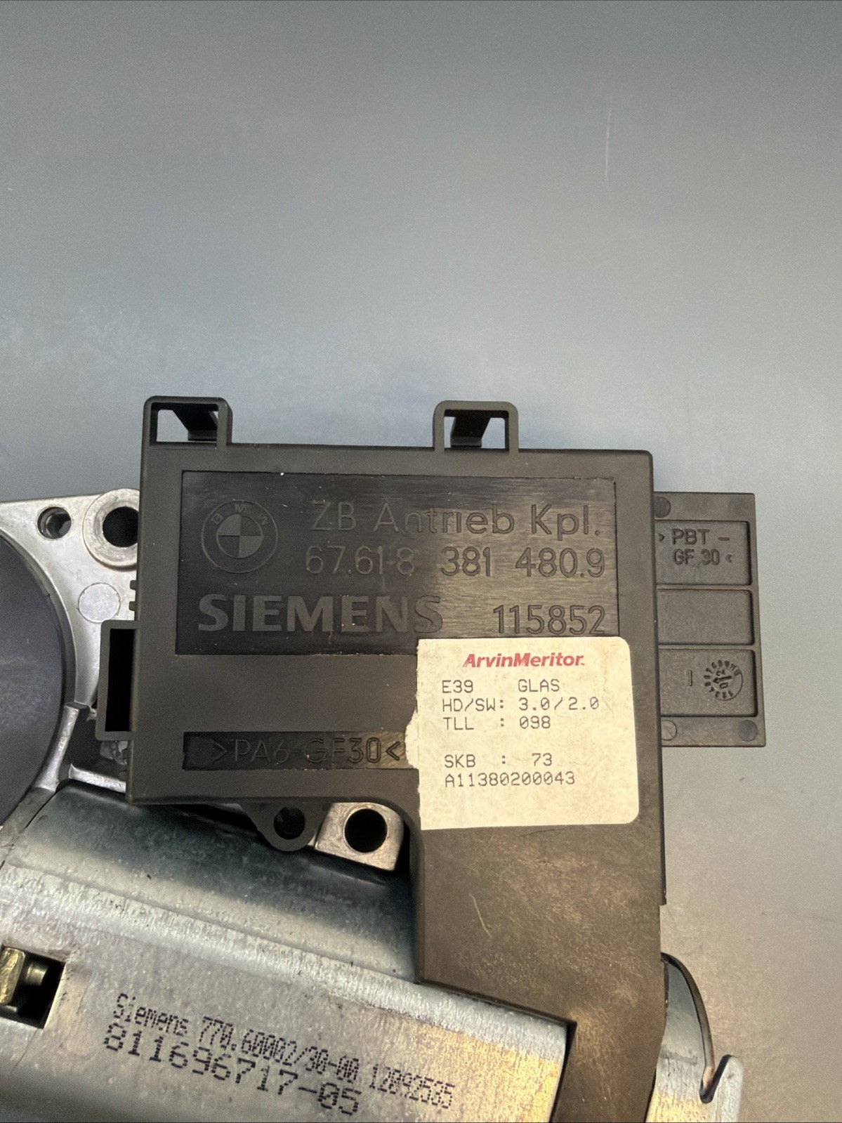 BMW 5 X5 SERIES E39 E53 ELECTRIC SUN ROOF MOTOR ACTUATOR 8381480