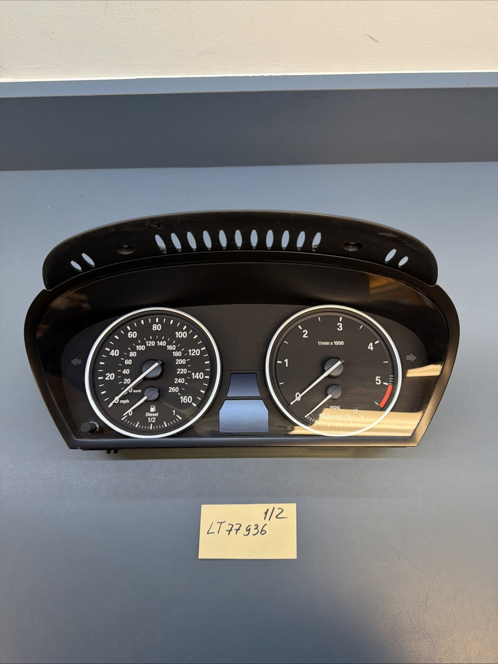 07-13 BMW X5 X6 Instrument Cluster Speedometer Gauge Black 6976284 OEM 187K