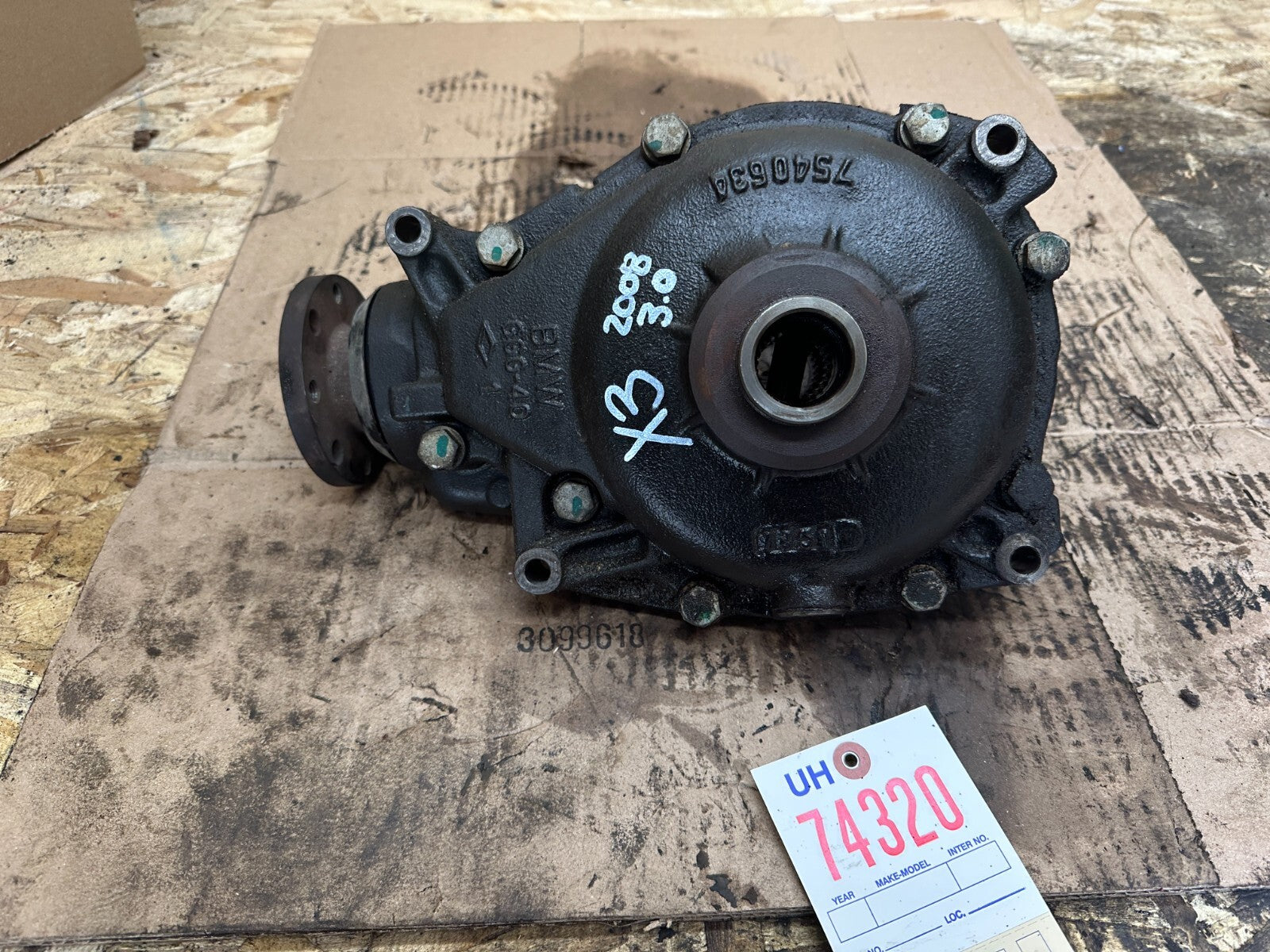 BMW E83 LCI X3 FRONT DIFFERENTIAL FINAL 4.44 DRIVE OEM 7540634/31507603002