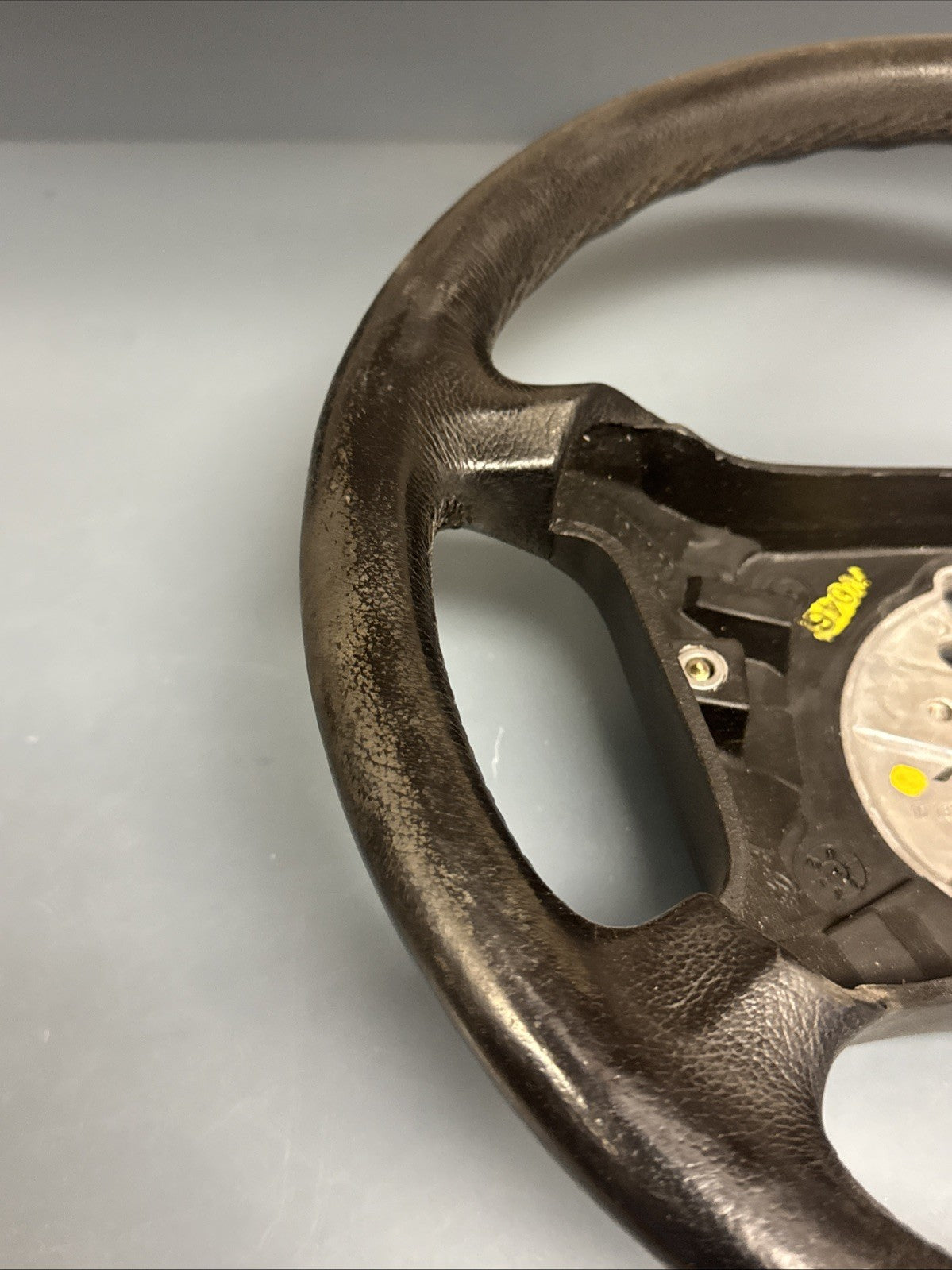 BMW 97-03 E46 3 SERIES BLACK LEATHER BASE MODEL STEERING WHEEL OEM 6753945