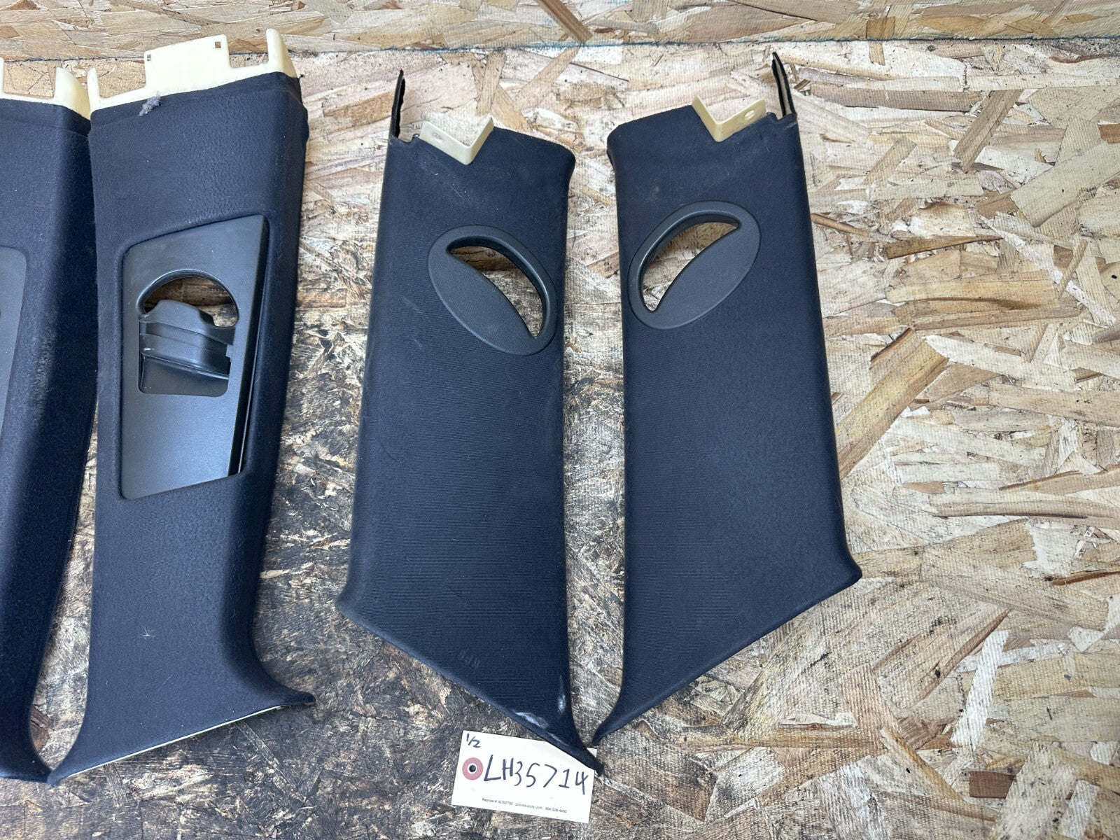 BMW 99-06 E53 X5 LHD BLACK INTERIOR A+B+C+SUN VISOR TRIM SET 12PC OEM 8203865