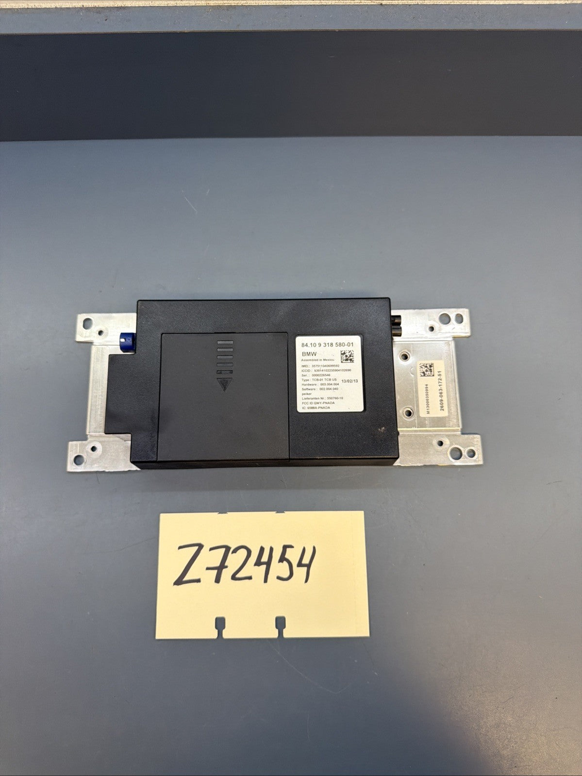 BMW F06 640i 650i M6 Telematics Module Control Unit 84109318580