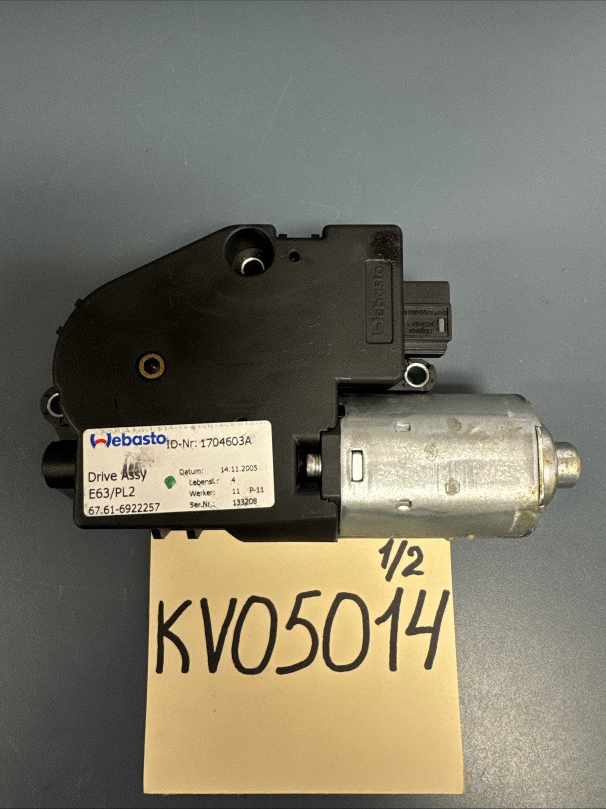 2006-2011 BMW E90 3 Series Electric Sunroof Motor 6922257 Oem Unit