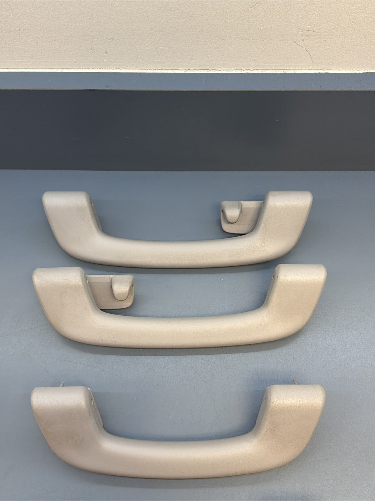 12-16 BMW 328I F30 SEDAN FRONT & REAR UPPER ROOF GRAB HANDLE SET OF 4 OEM GRAY