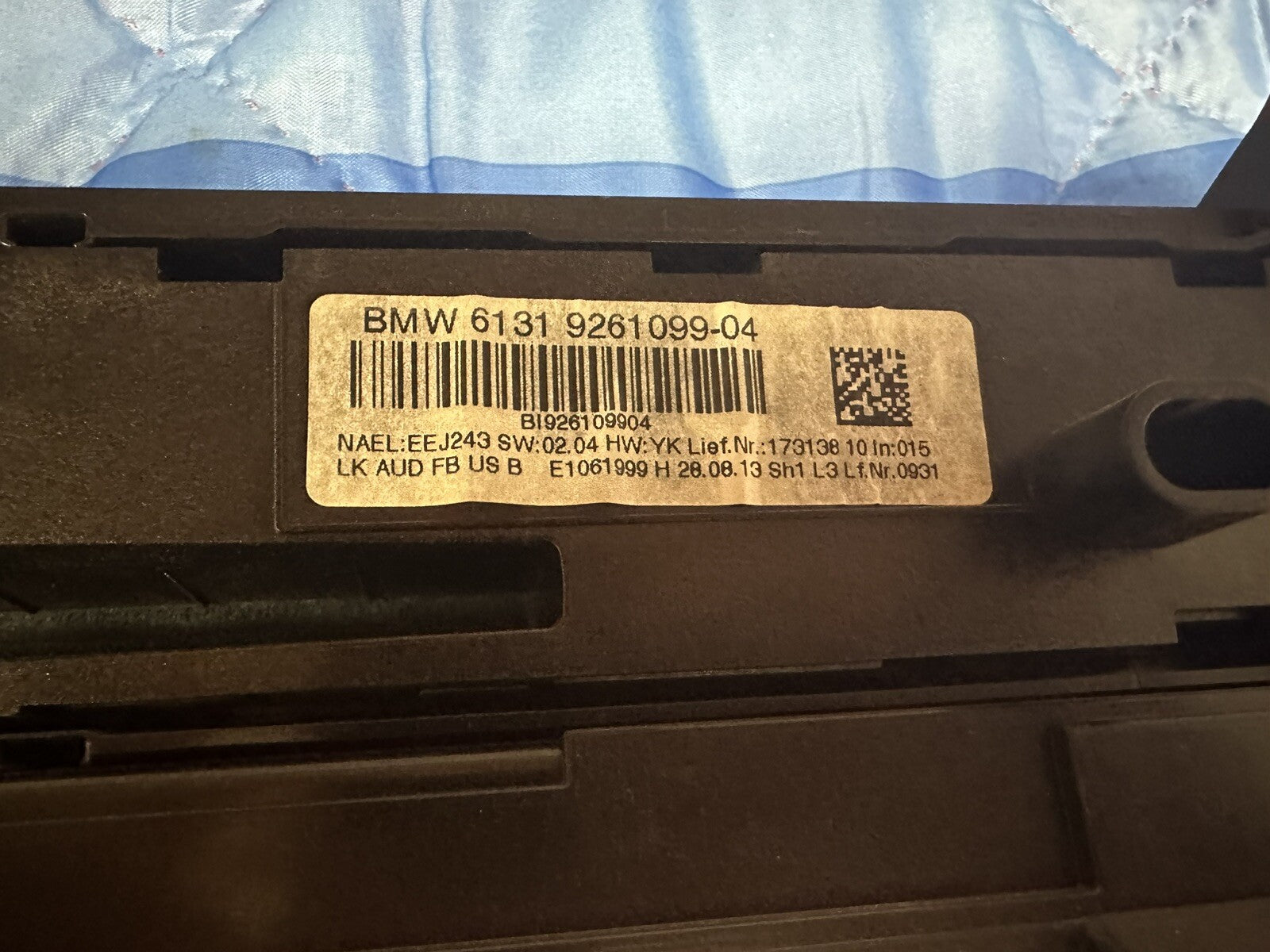 13-18 BMW 320 F30 CLIMATE CONTROL HEATER A/C SWITCH WITH RADIO UNIT OEM 9261099