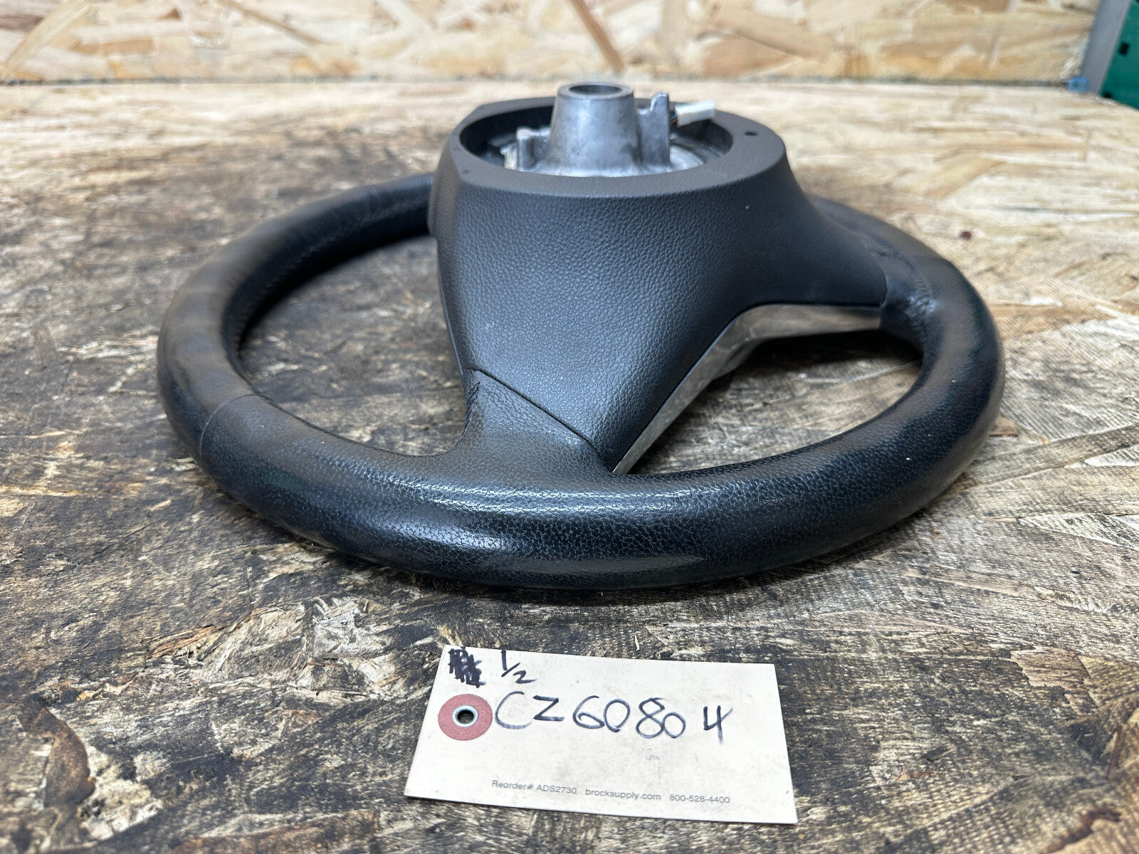 BMW 03-10 E60 5 SERIES BLACK LEATHER STEERING WHEEL W/BUTTONS OEM 11008818